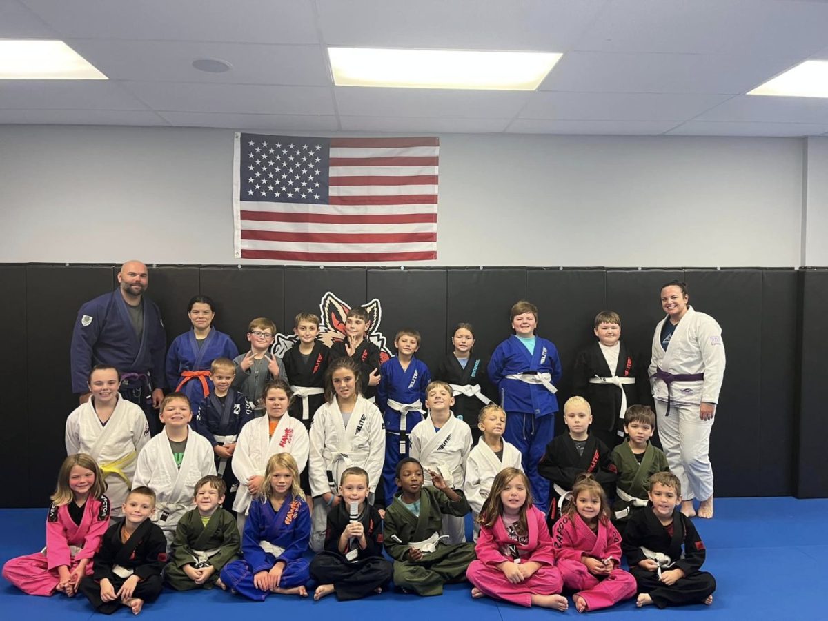 Young students posing at the Red Fox Brazilian Jiu Jitsu studio